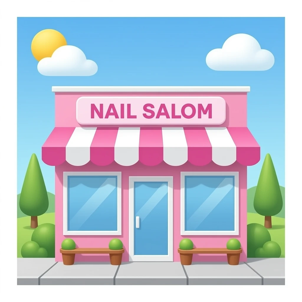 Pink Nail salon shop emoji