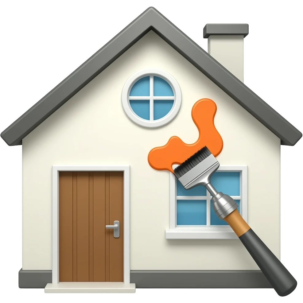 painting a house emoji