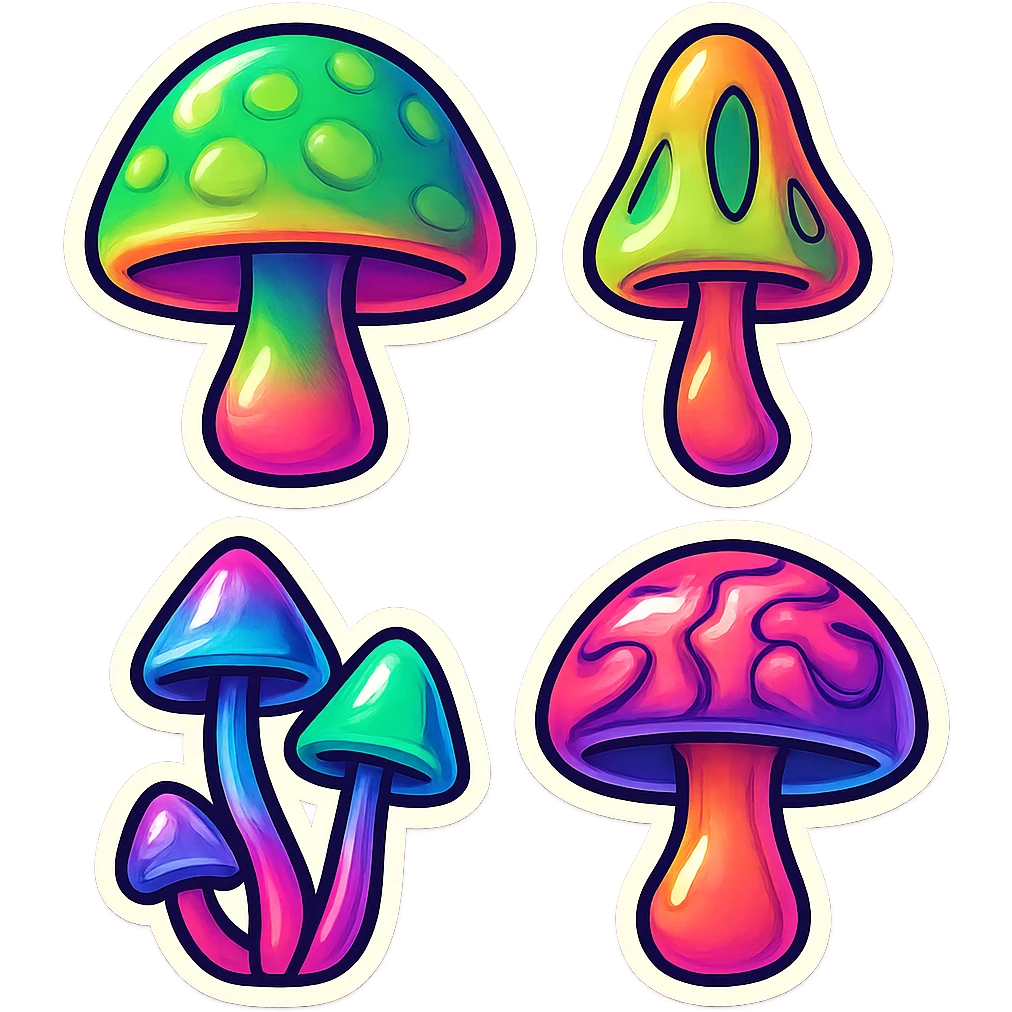 alien mushrooms emoji