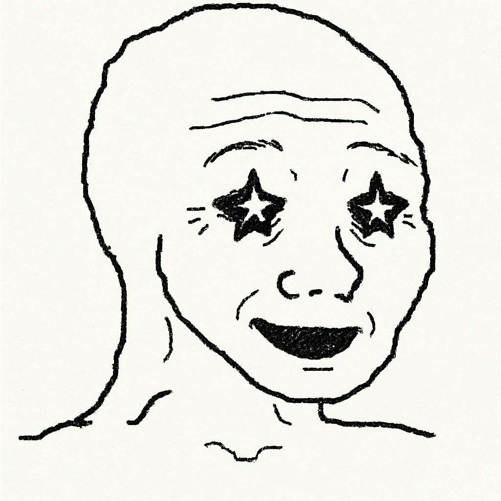 期待的星星眼表情 emoji