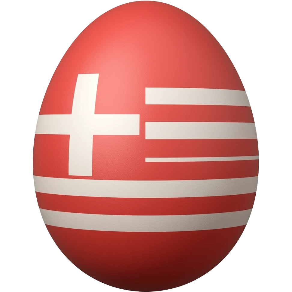 Greek red Easter egg emoji