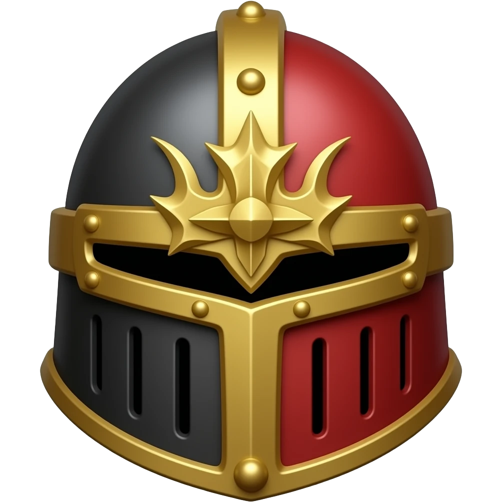 red/dark knight helmet emoji