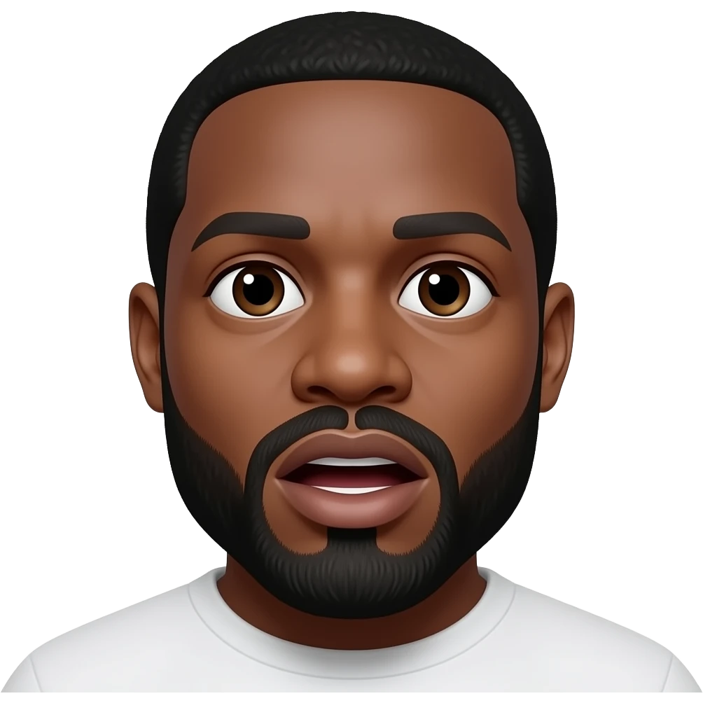 shocked diddy with beard emoji