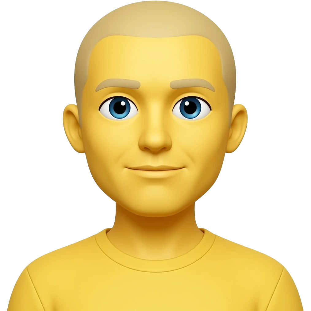 Yellow Shrug  original emoji with no bra on emoji