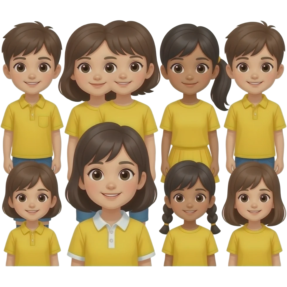 a Kids in Yellow emoji