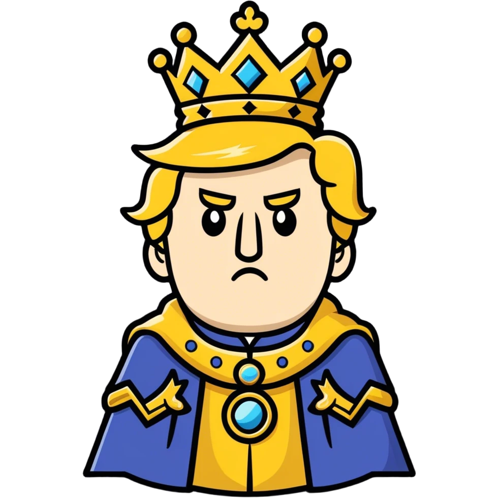 Trump as king emoji