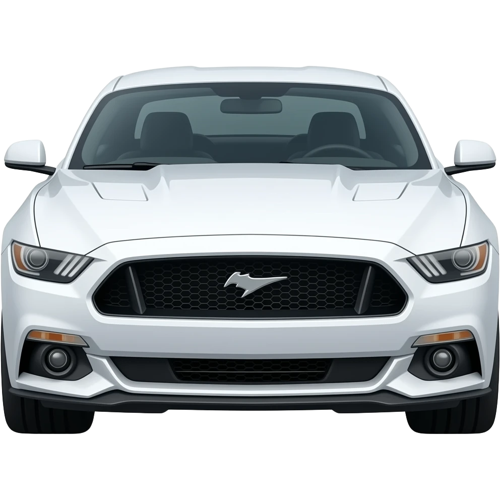 2019 white mustang emoji