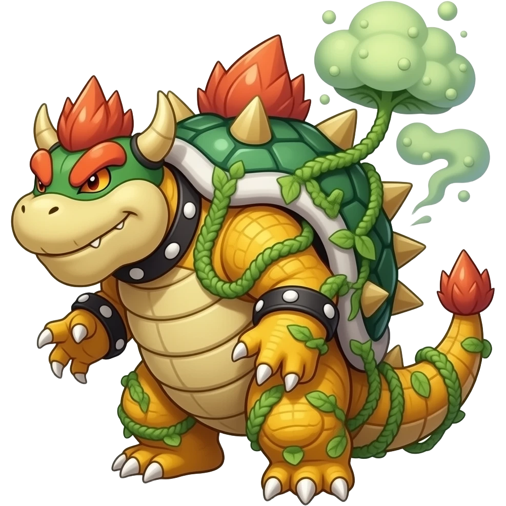 Ivysaur-Bowser-Bulbasaur-Venusaur-hybrid-fusion emoji
