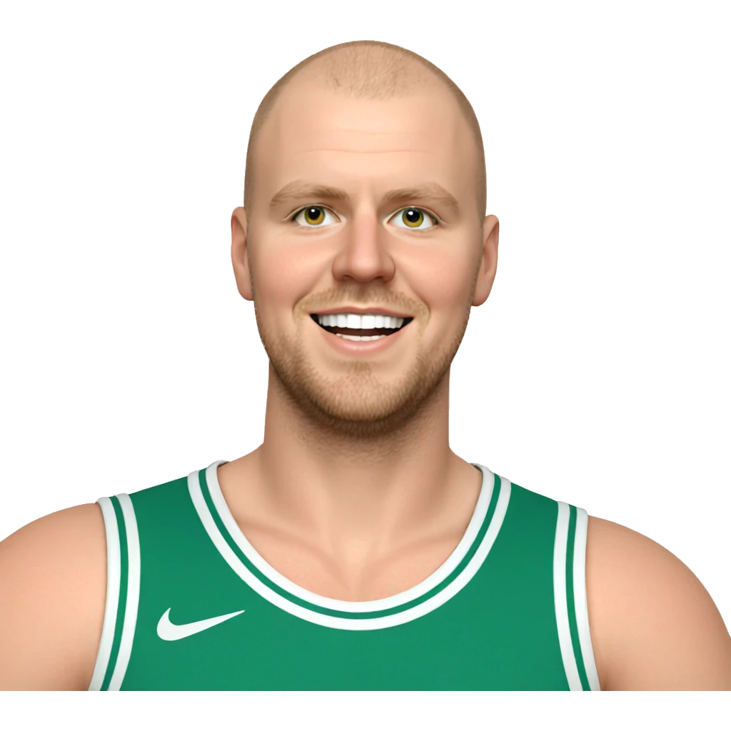 smiling bald man portrait emoji