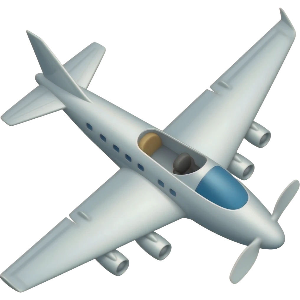 Glider airplane emoji