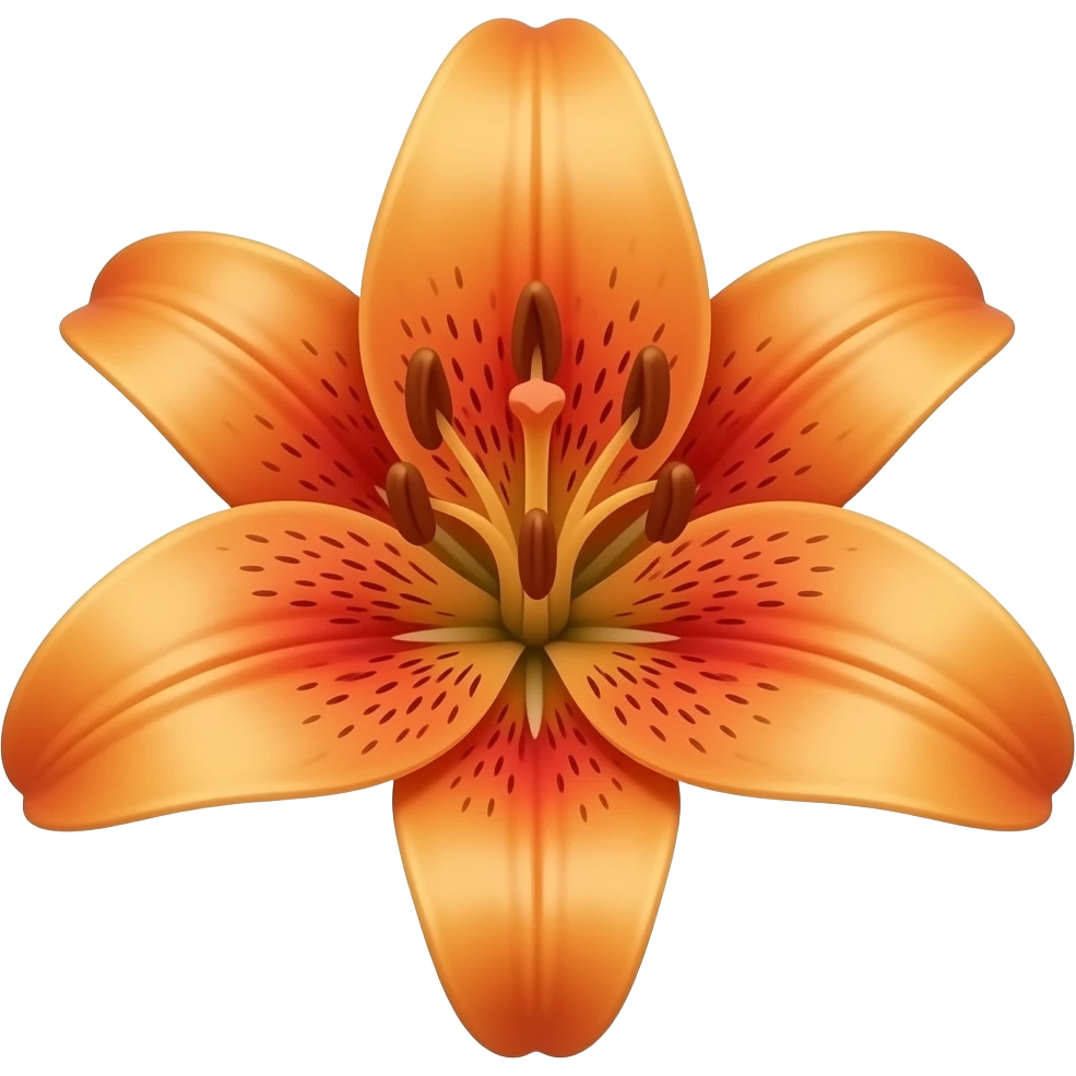 Tiger lilies emoji