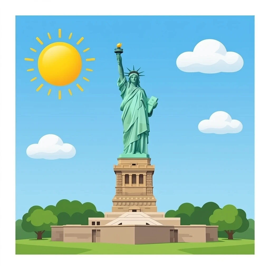 estatua libertad emoji