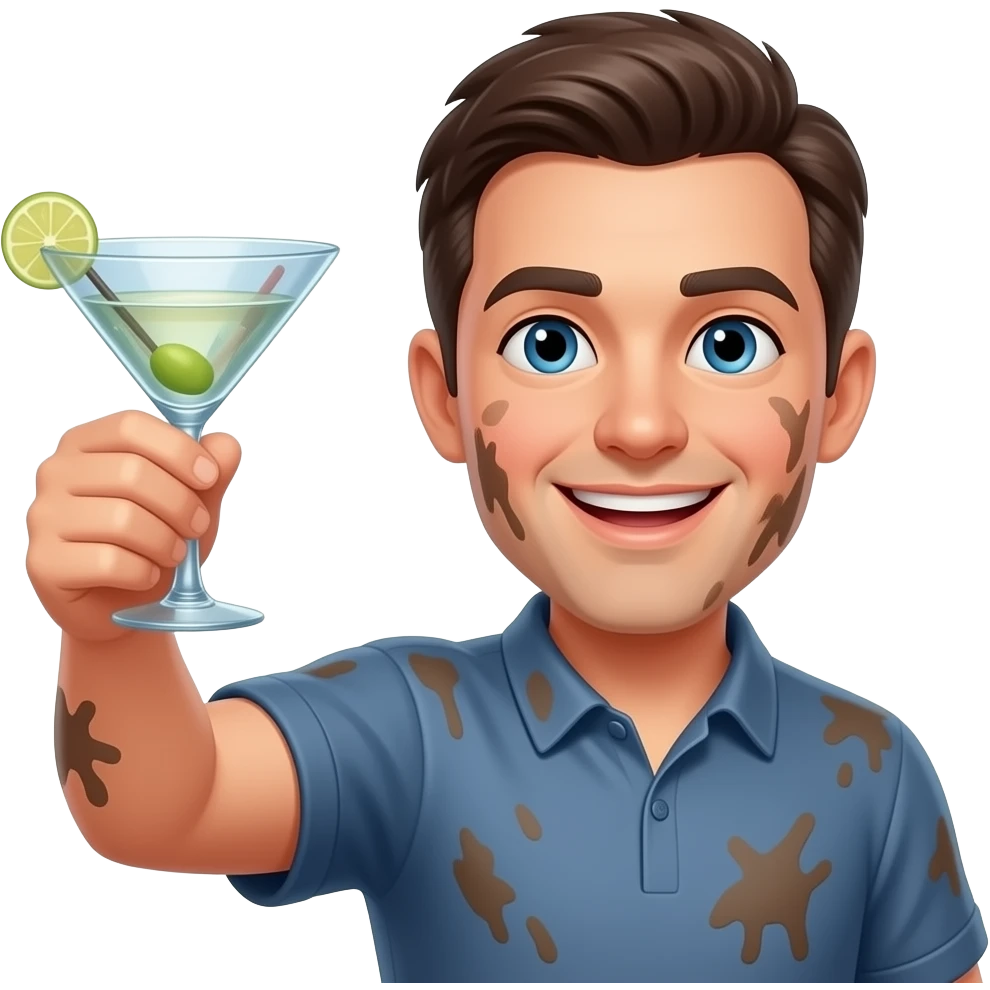 dirty martinis cheersing emoji