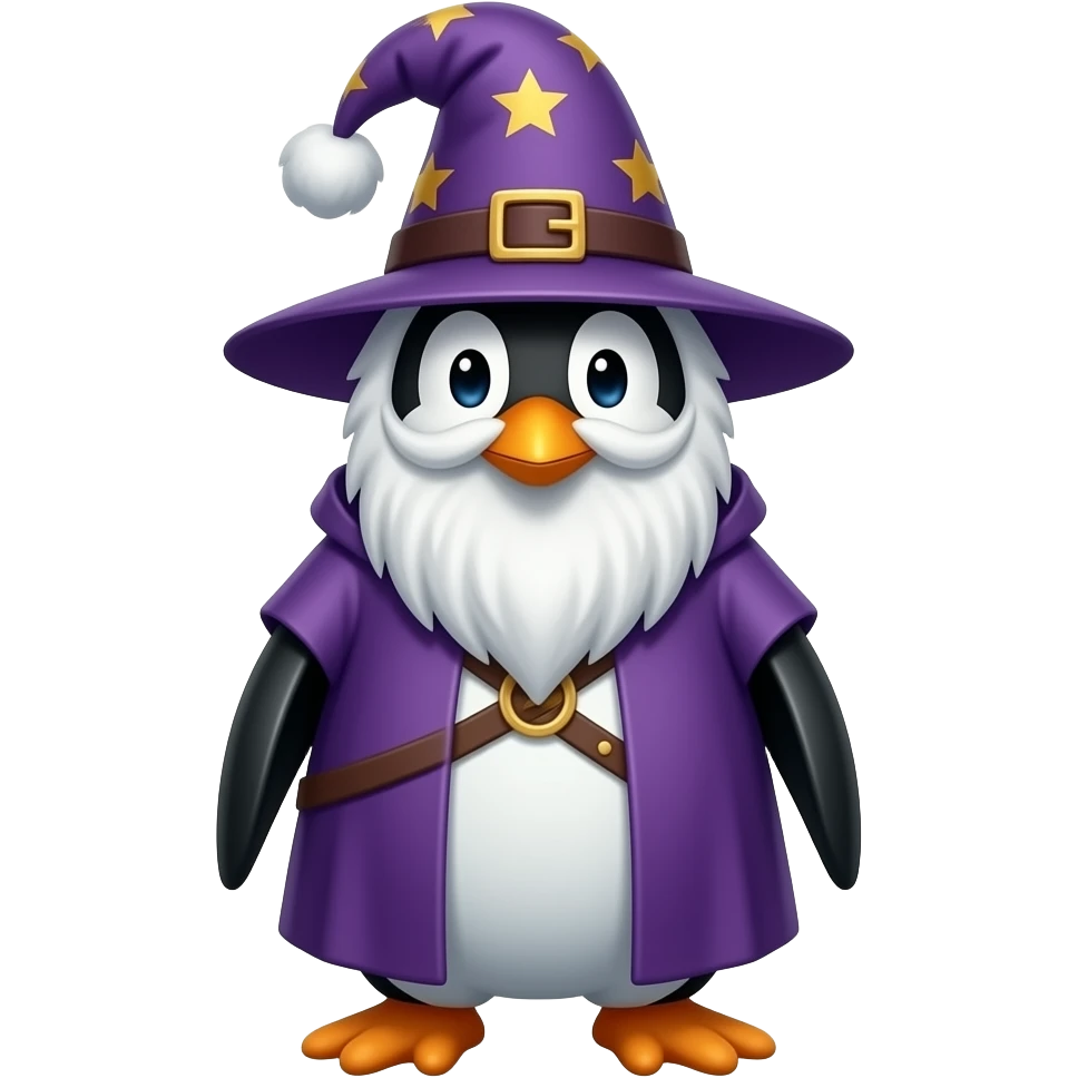 Penguin Wizard emoji