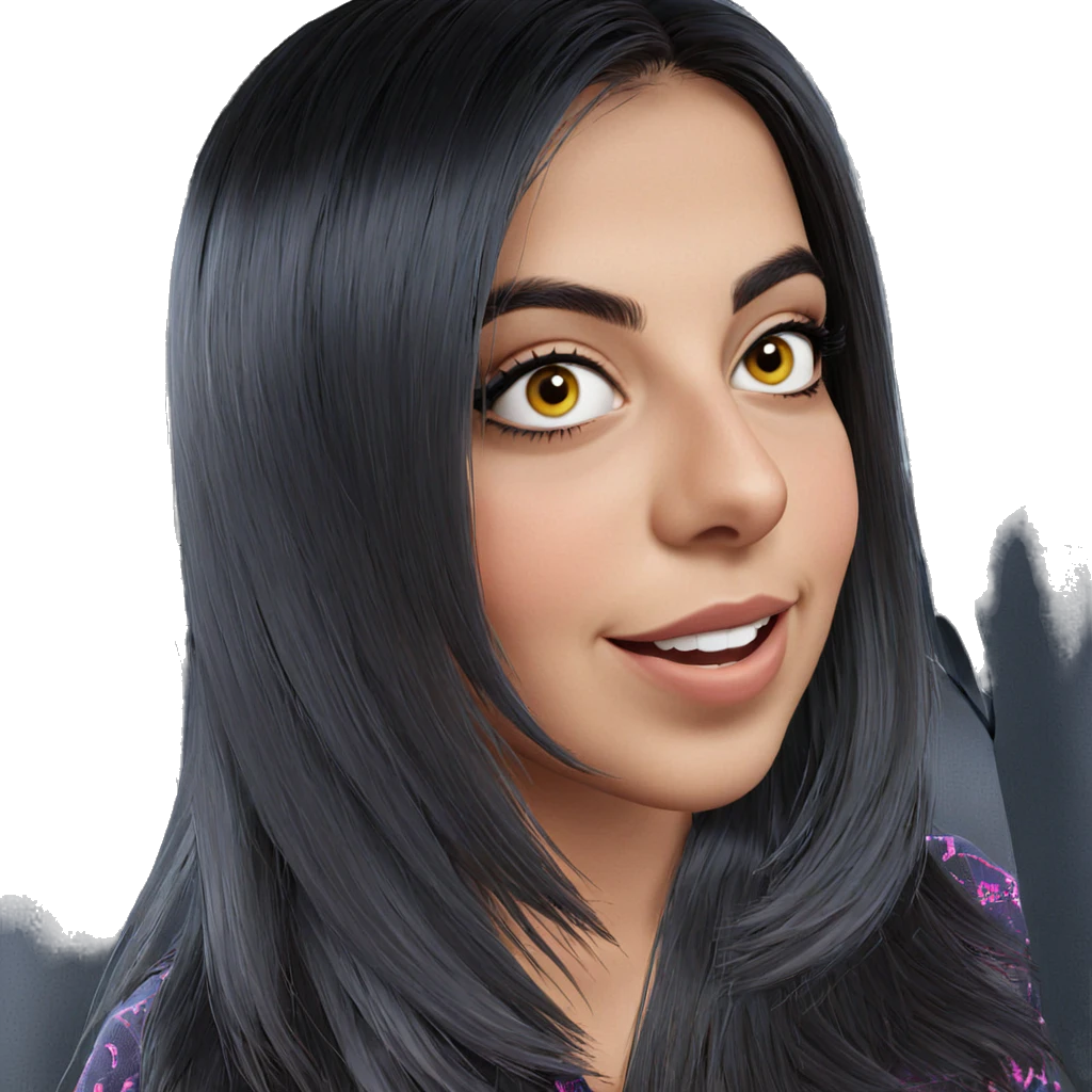 girl in car portrait emoji