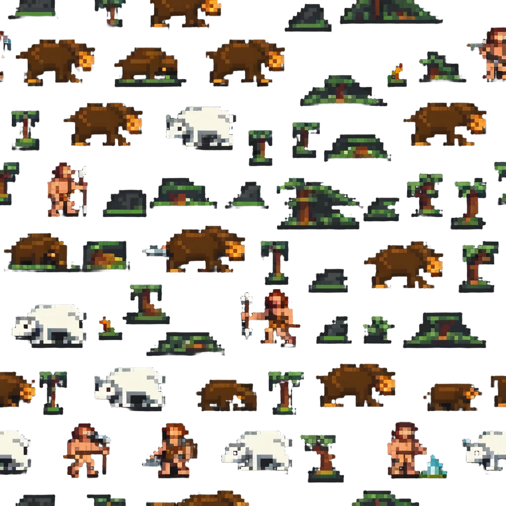 caveman hunting emoji