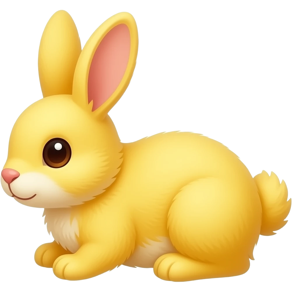 stuffed yellow bunny emoji