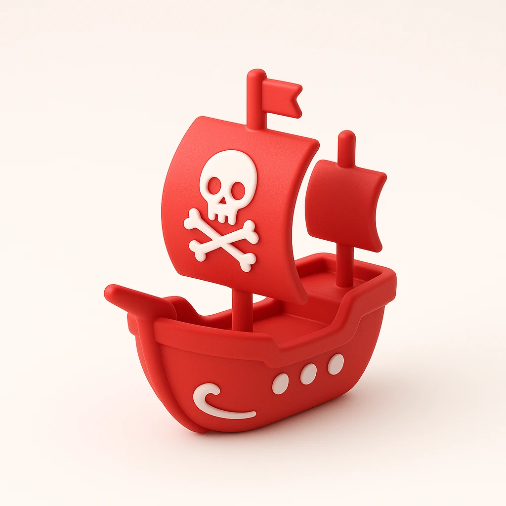 pirate ship emoji