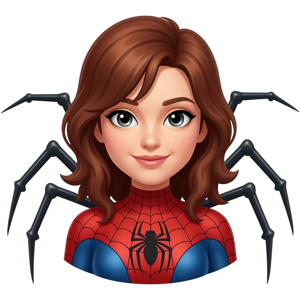 Spider woman com pernas de aranha emoji