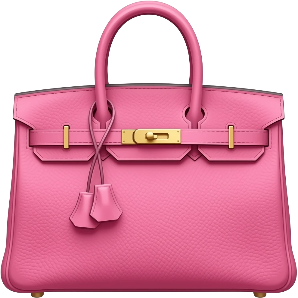Hermés pink bag emoji