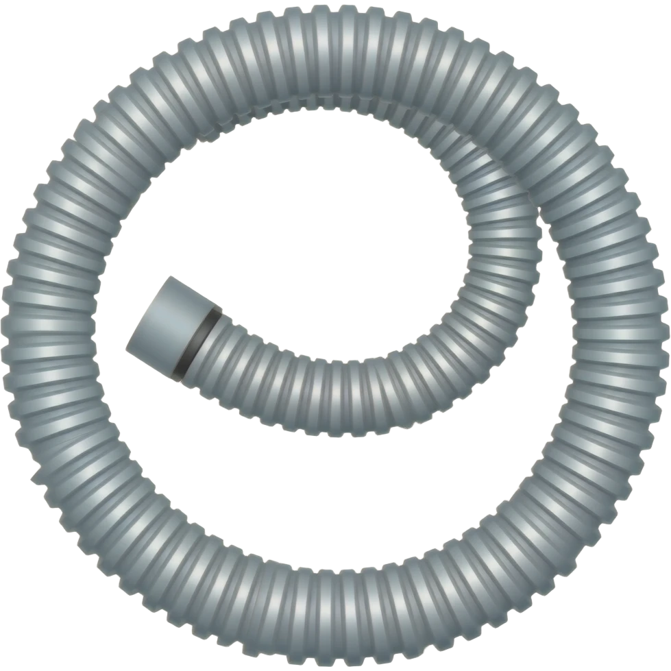 clipart cartoon version, plastic vacuum hose. emoji