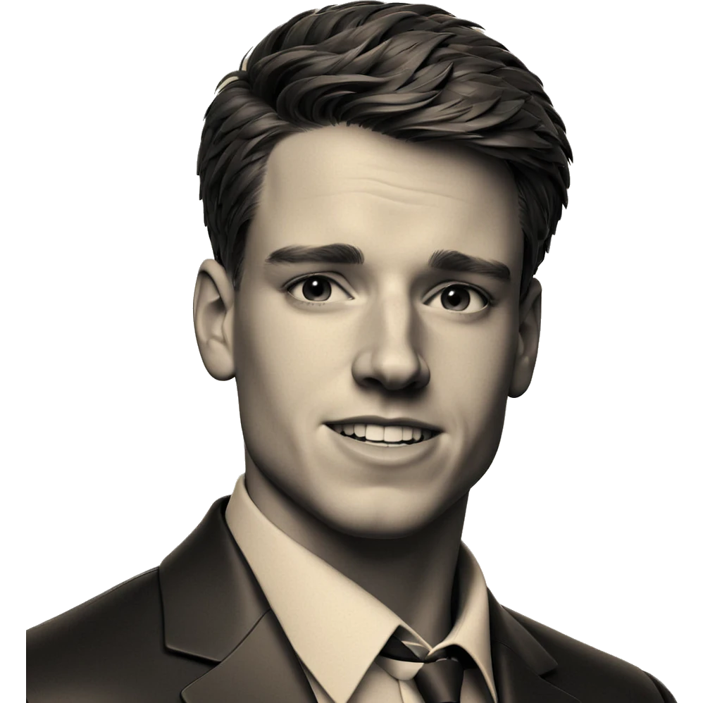 monochrome portrait of a boy emoji