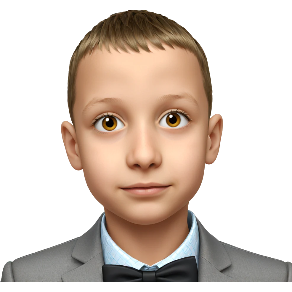 formal portrait of a boy emoji