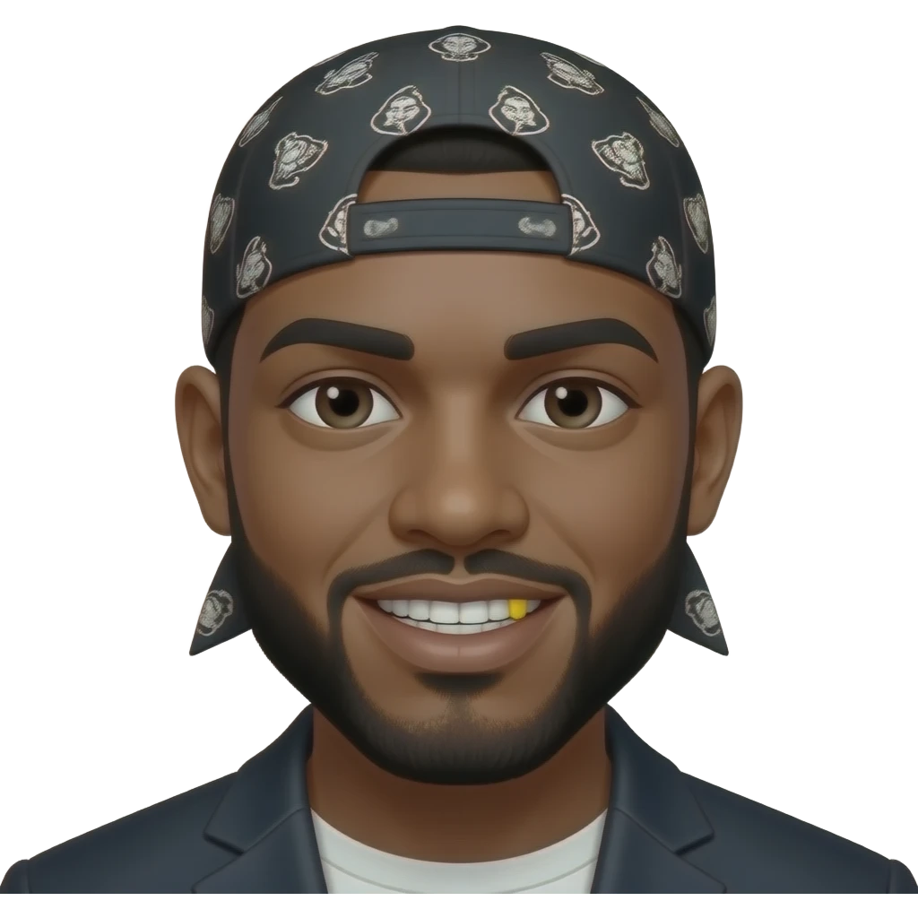 Nigga withGold teeth doorag emoji