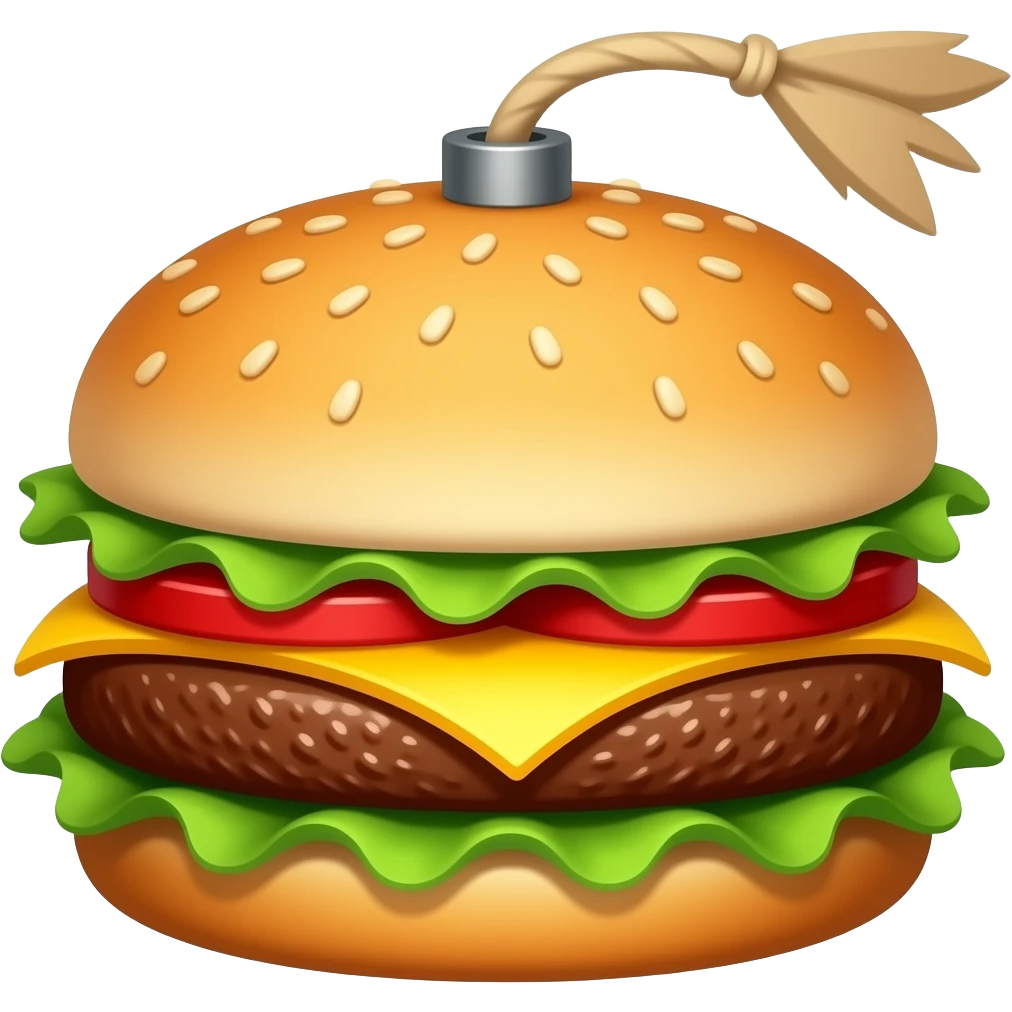 burger bomb emoji