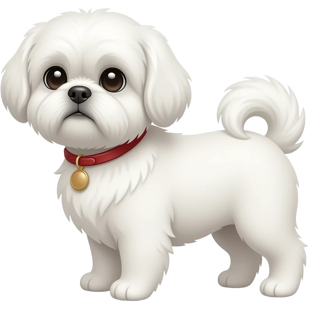 Shih Tzu white emoji