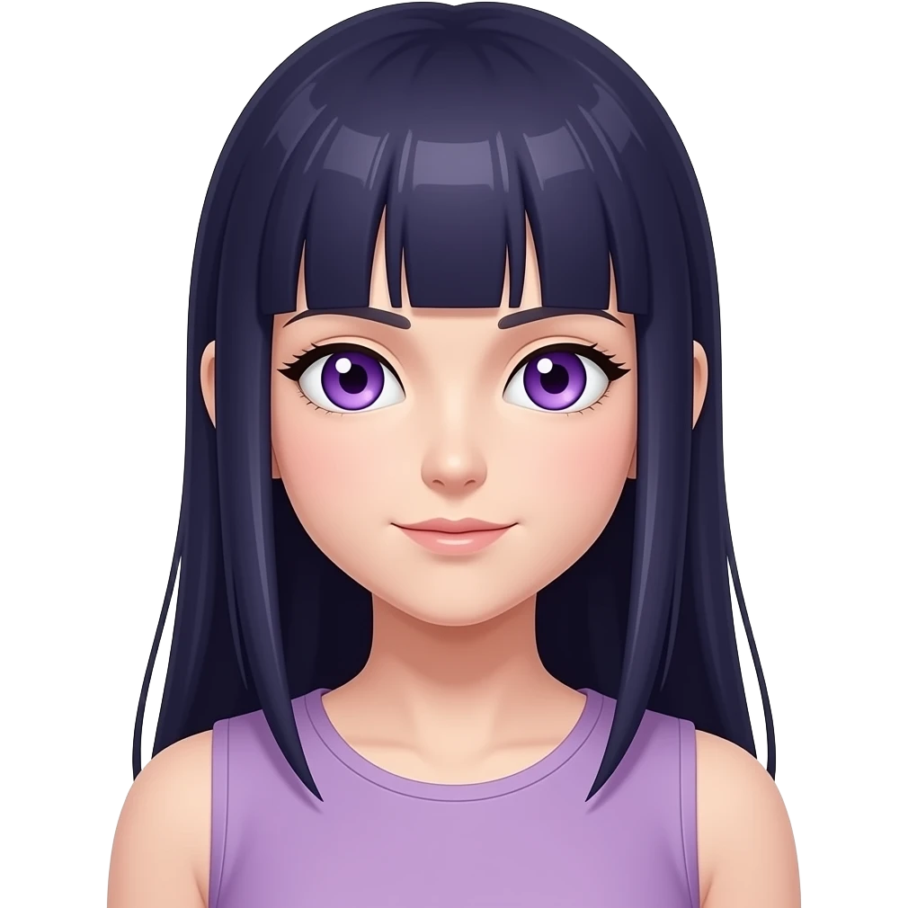 Hinata hyuga lila göz lila kıyafet emoji