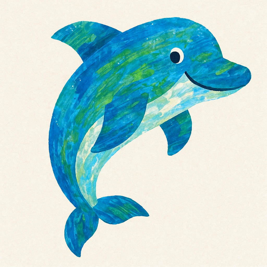 Eric carle dolphin emoji