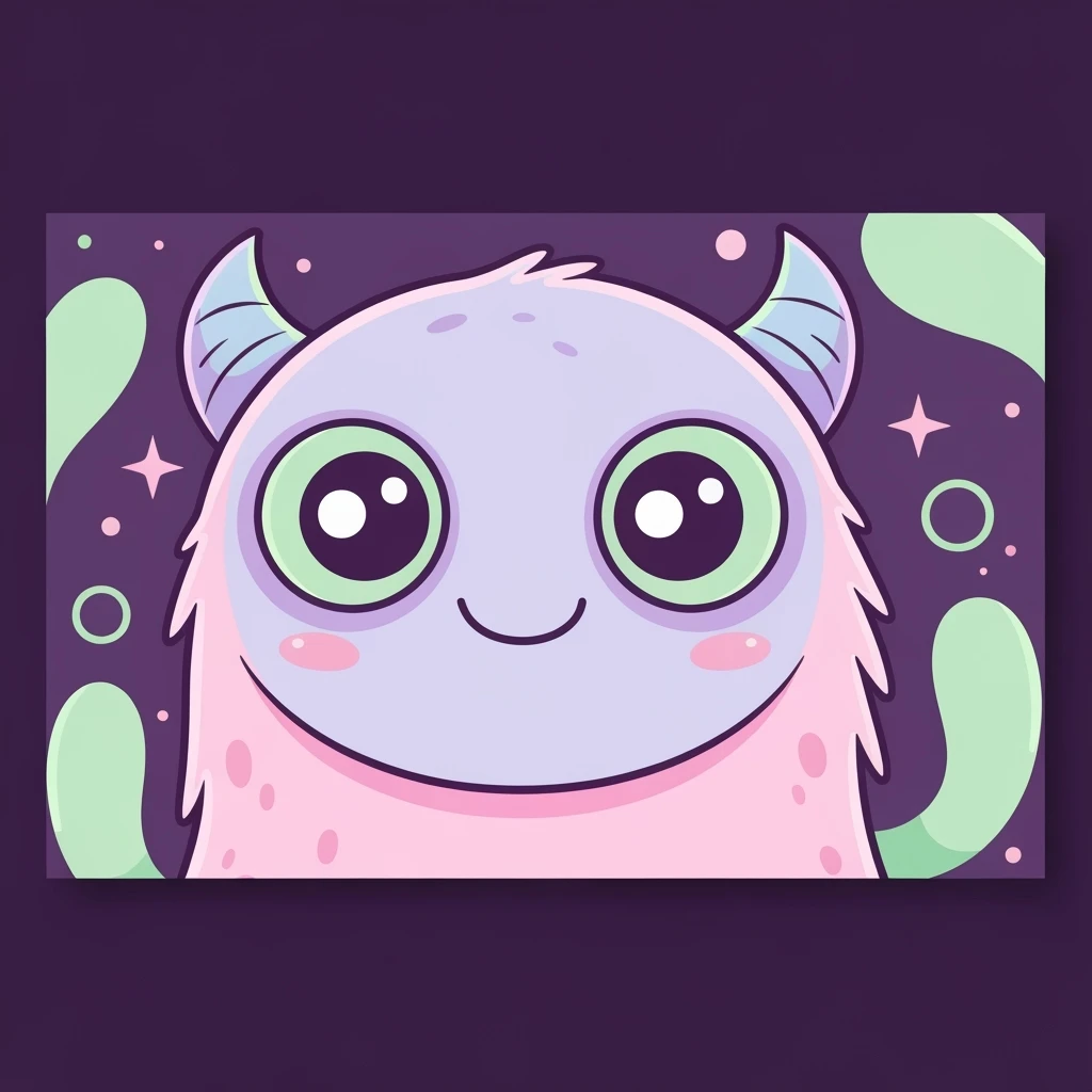 pastel horror banner, cute, expressive, minimal, variation 2 emoji