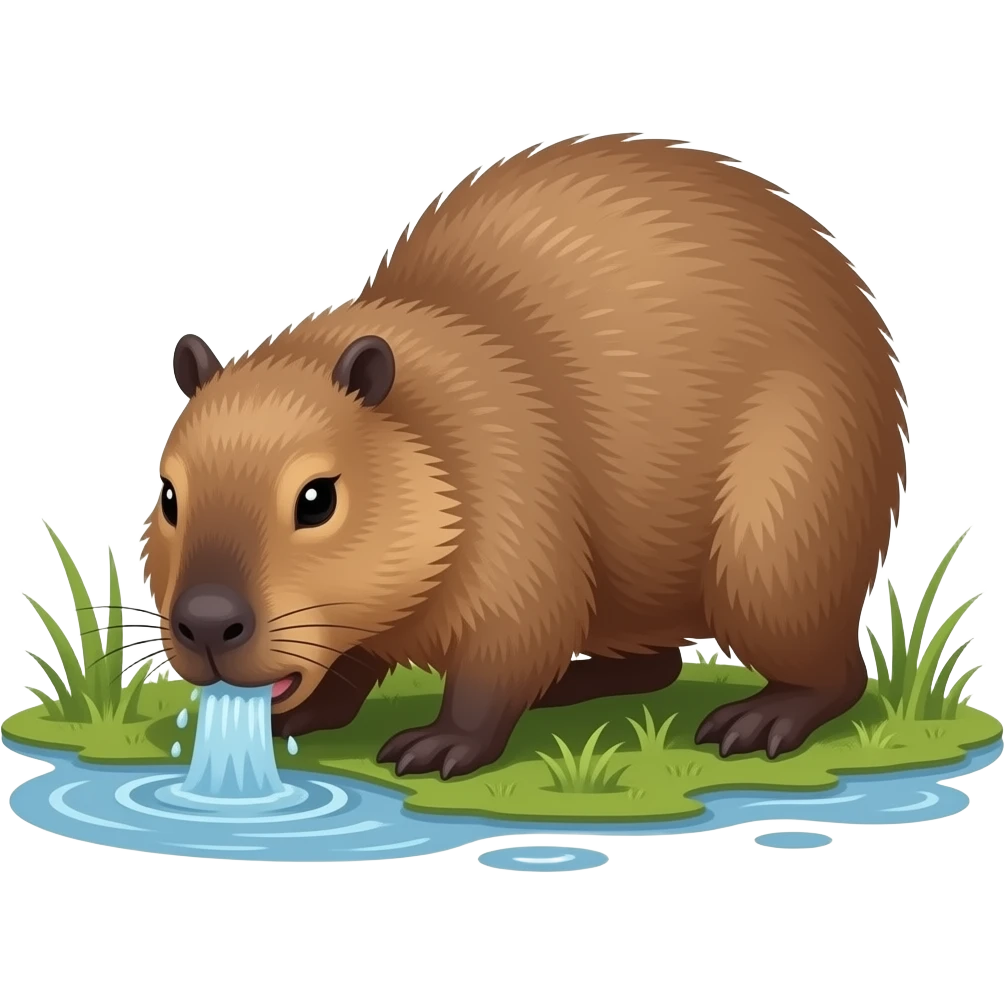 Capybara chocked emoji
