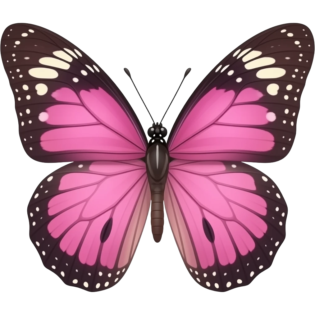 Mariposa rosa emoji