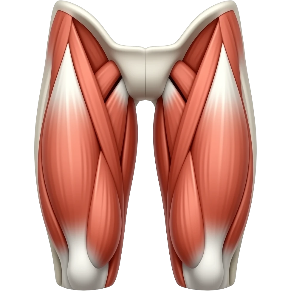 Thigh muscle group flexed emoji