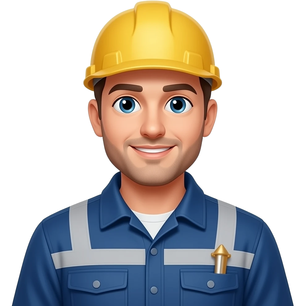 Hombre con traje de electricista emoji