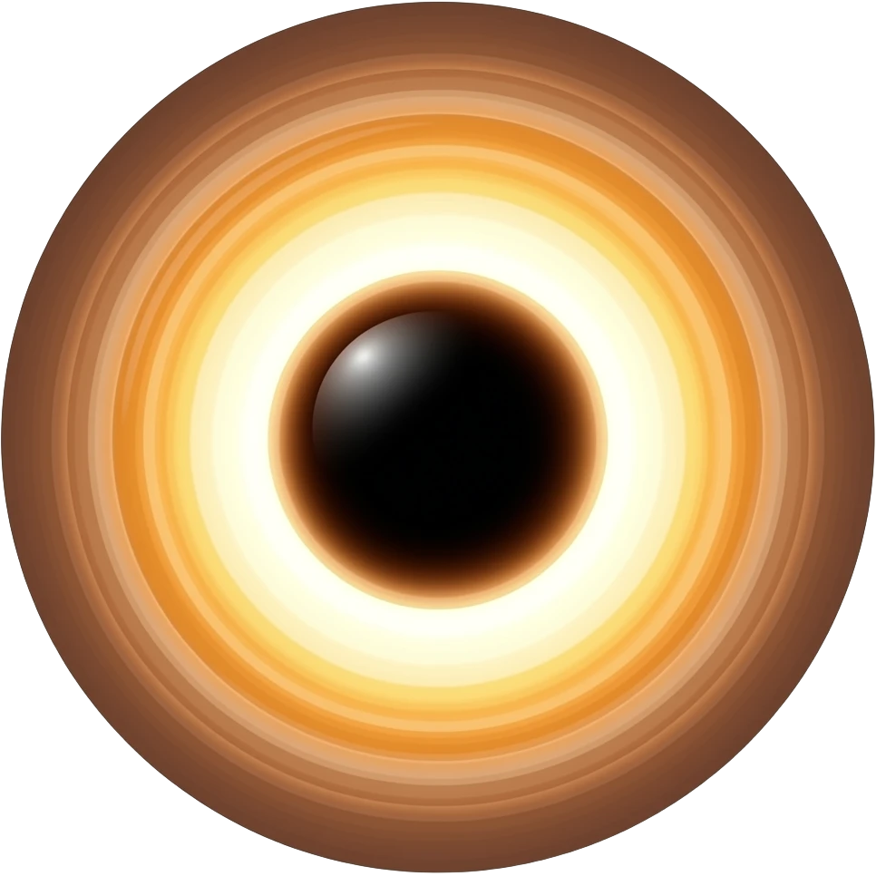 A black hole with an accretion disk emoji