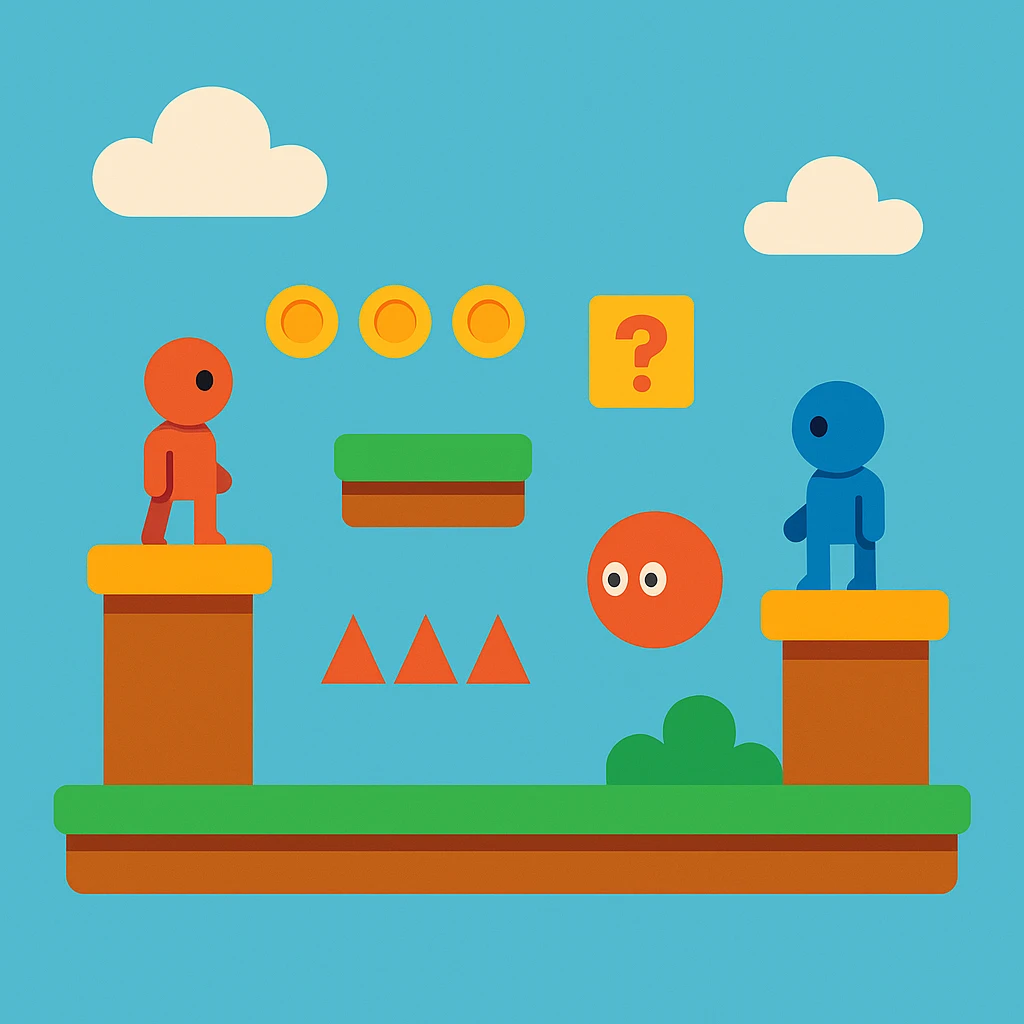 flat design style game emoji