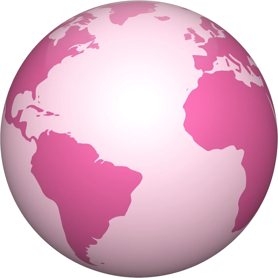 Pink world emoji emoji