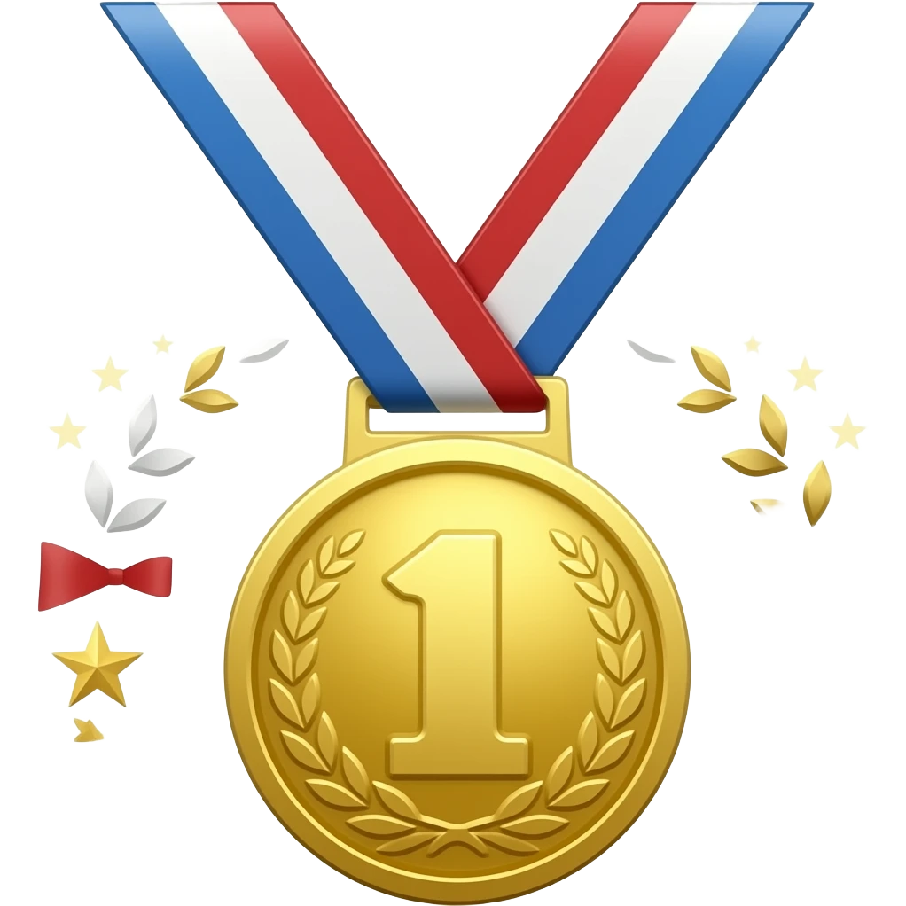 Medalla  primer lugar emoji