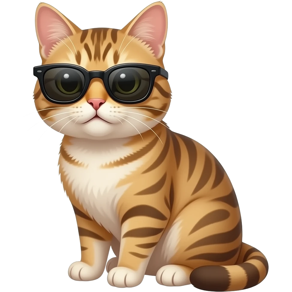 Cat wearing sunglasses emoji