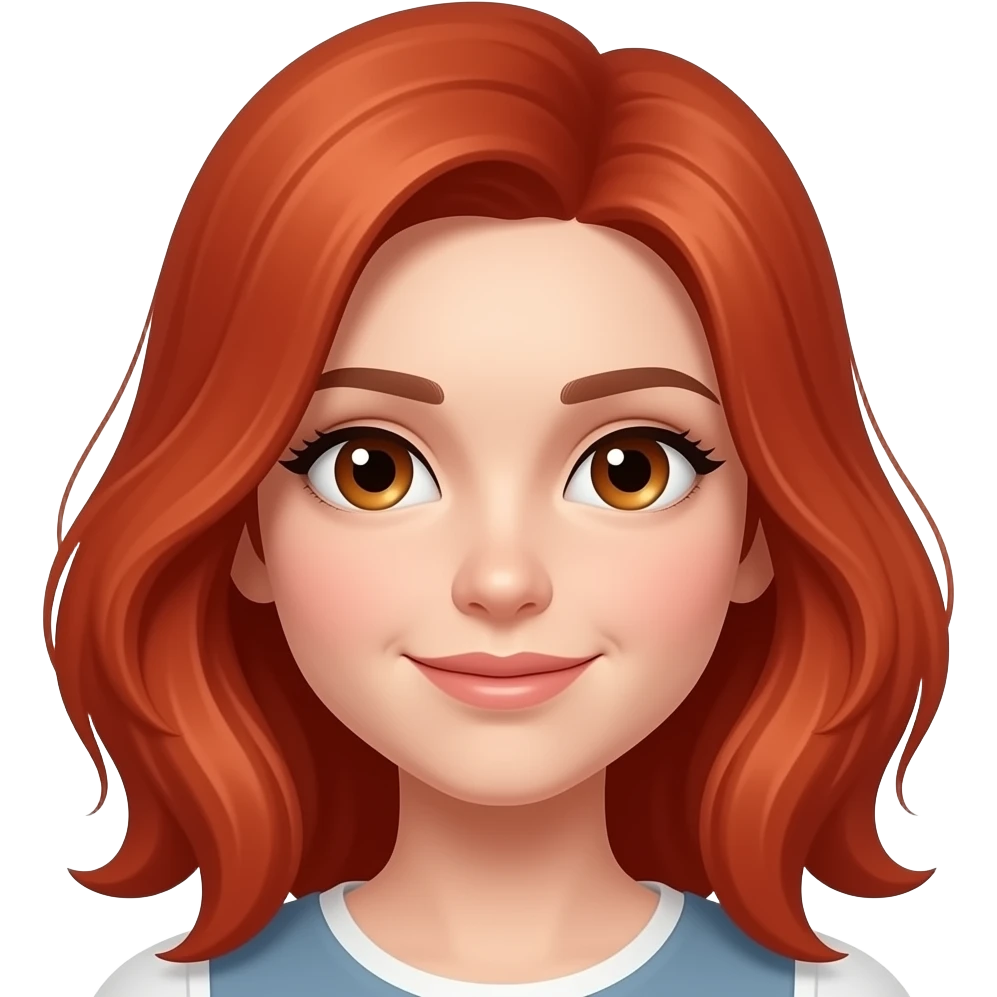 RED FIRE HAIR GIRL emoji