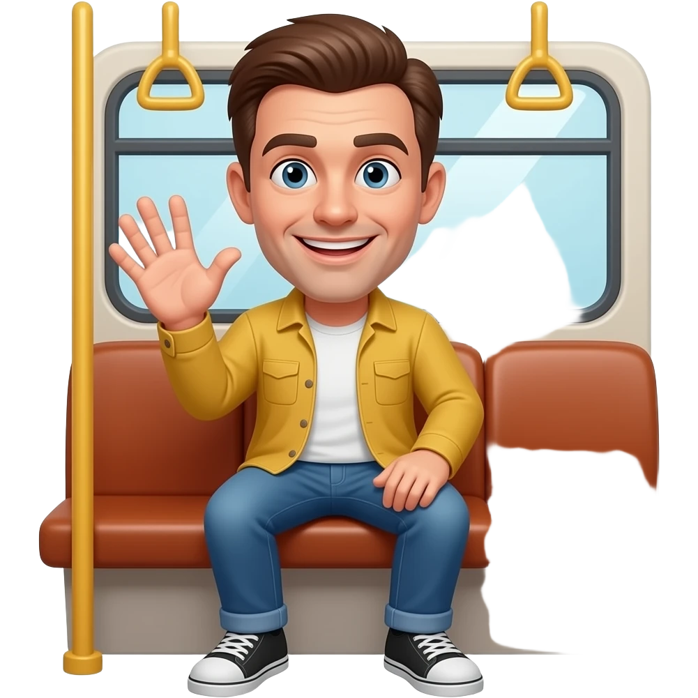 crazy bus man emoji