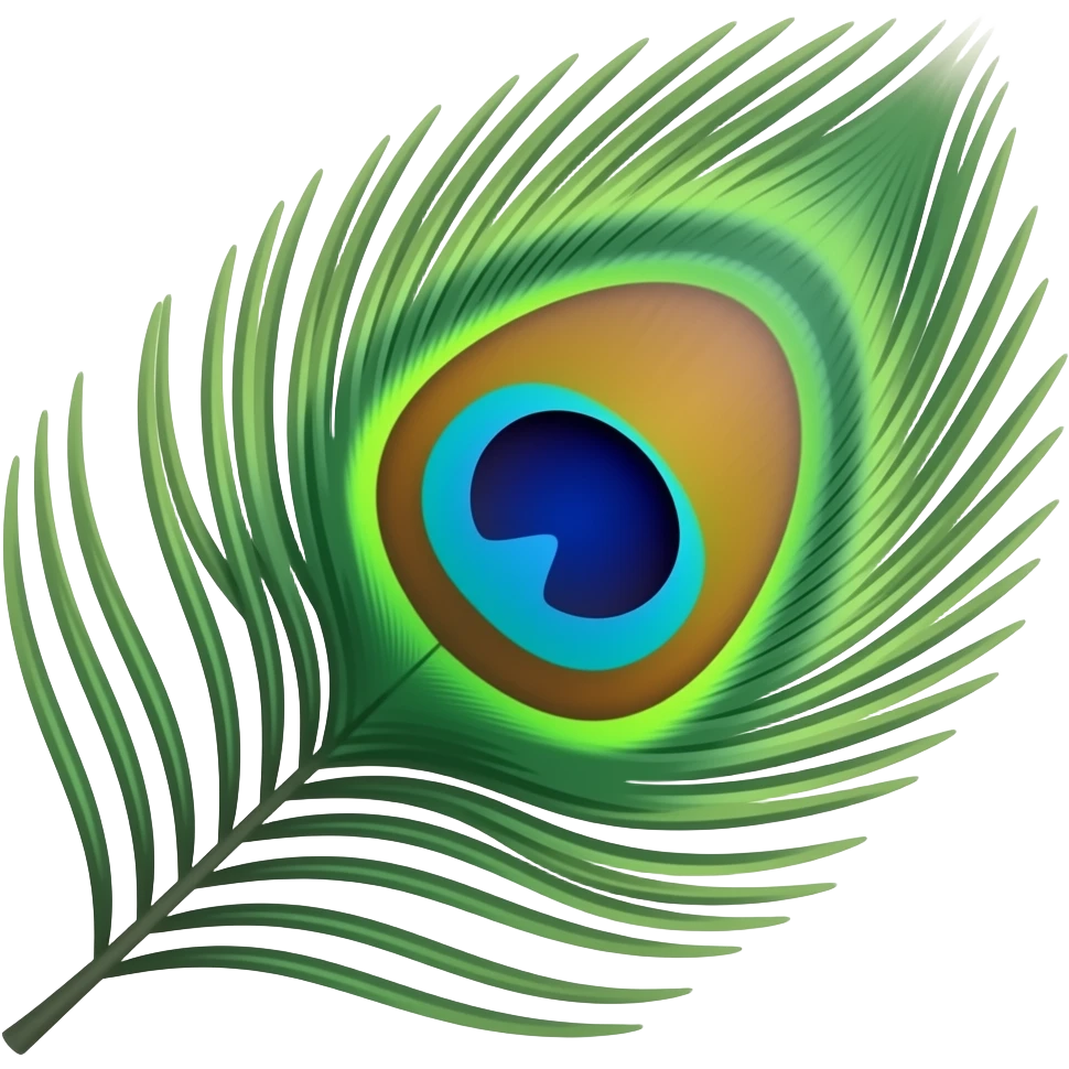 Peacock feather emoji emoji
