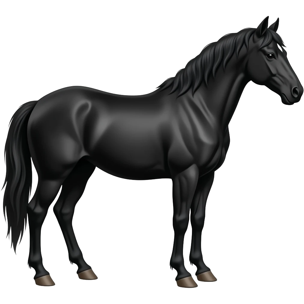 Black horse 🐎 emoji emoji
