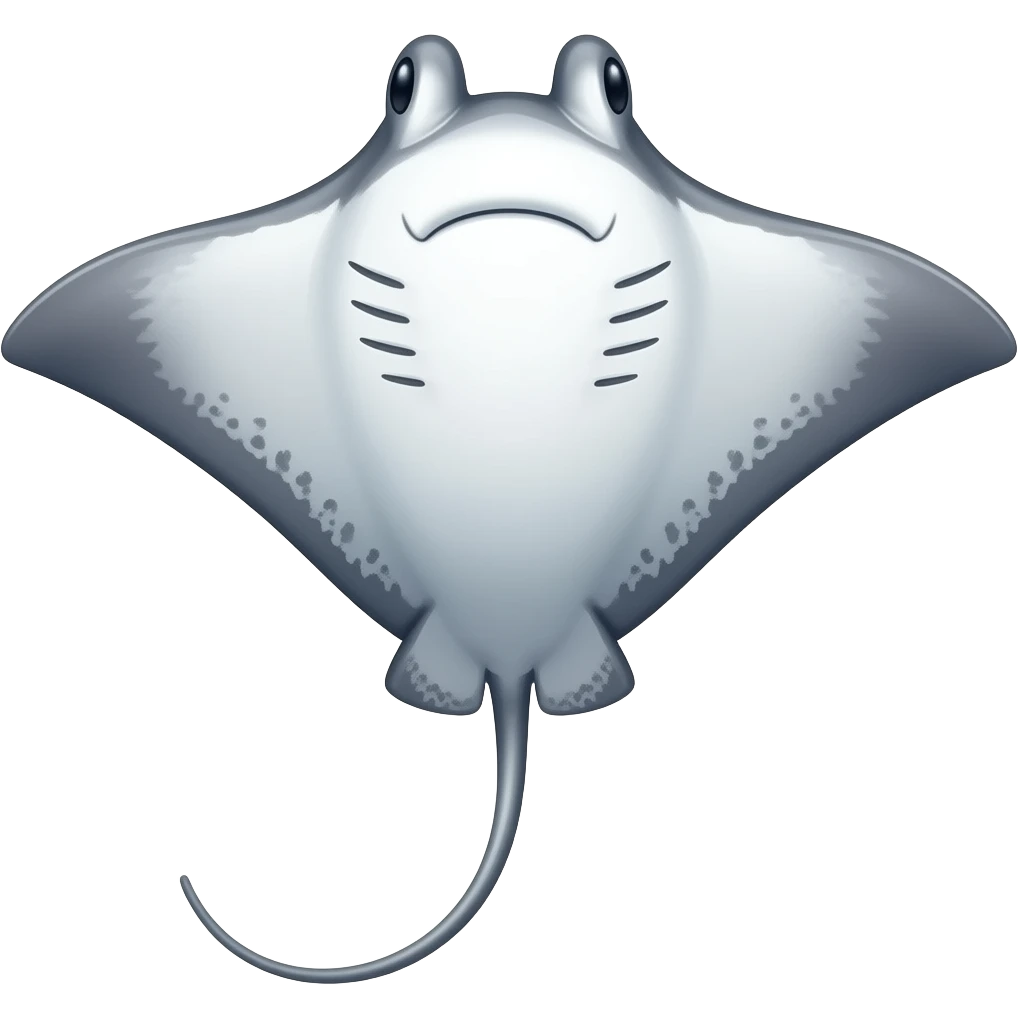 Cownose ray emoji