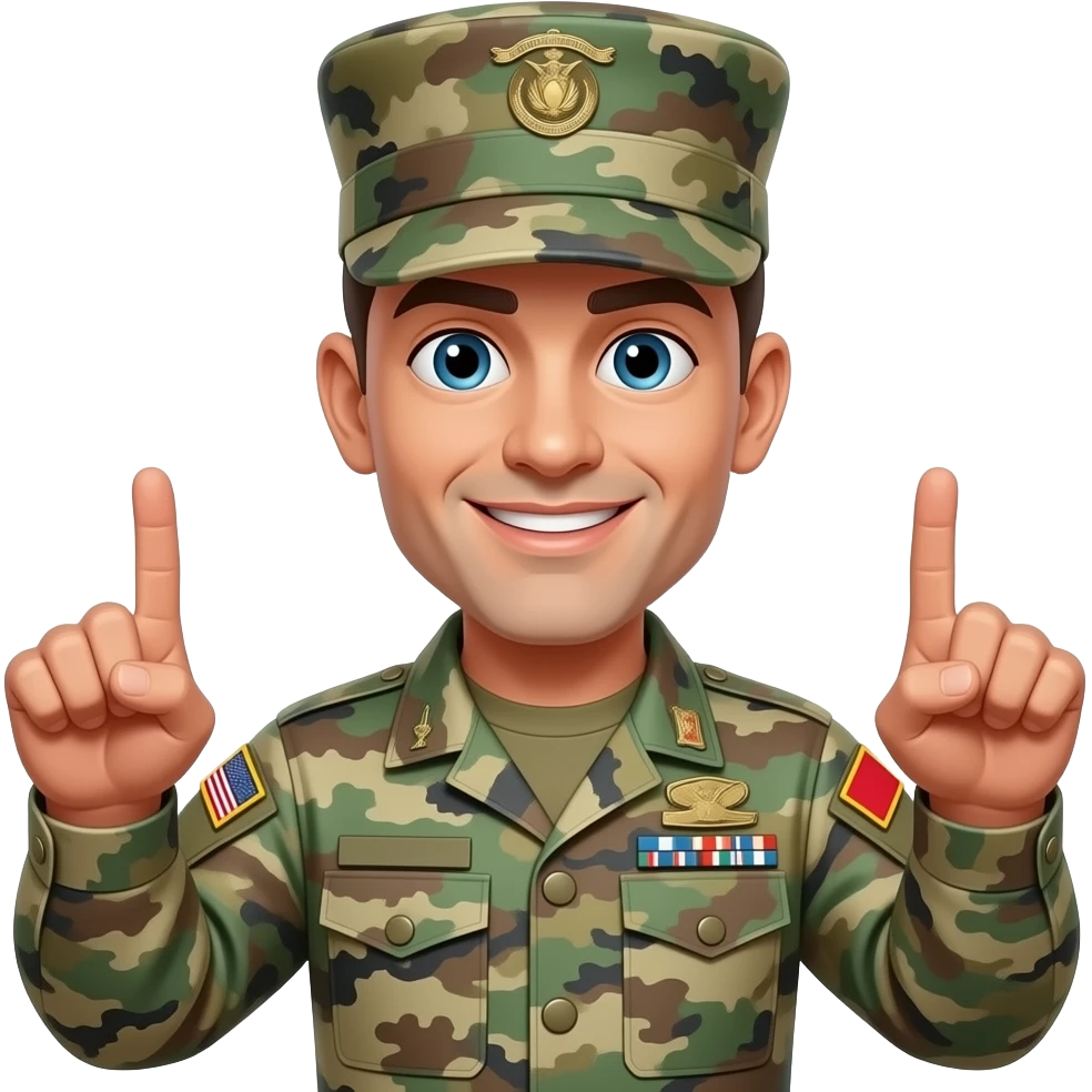 Us Marine giving 2 middle fingers emoji