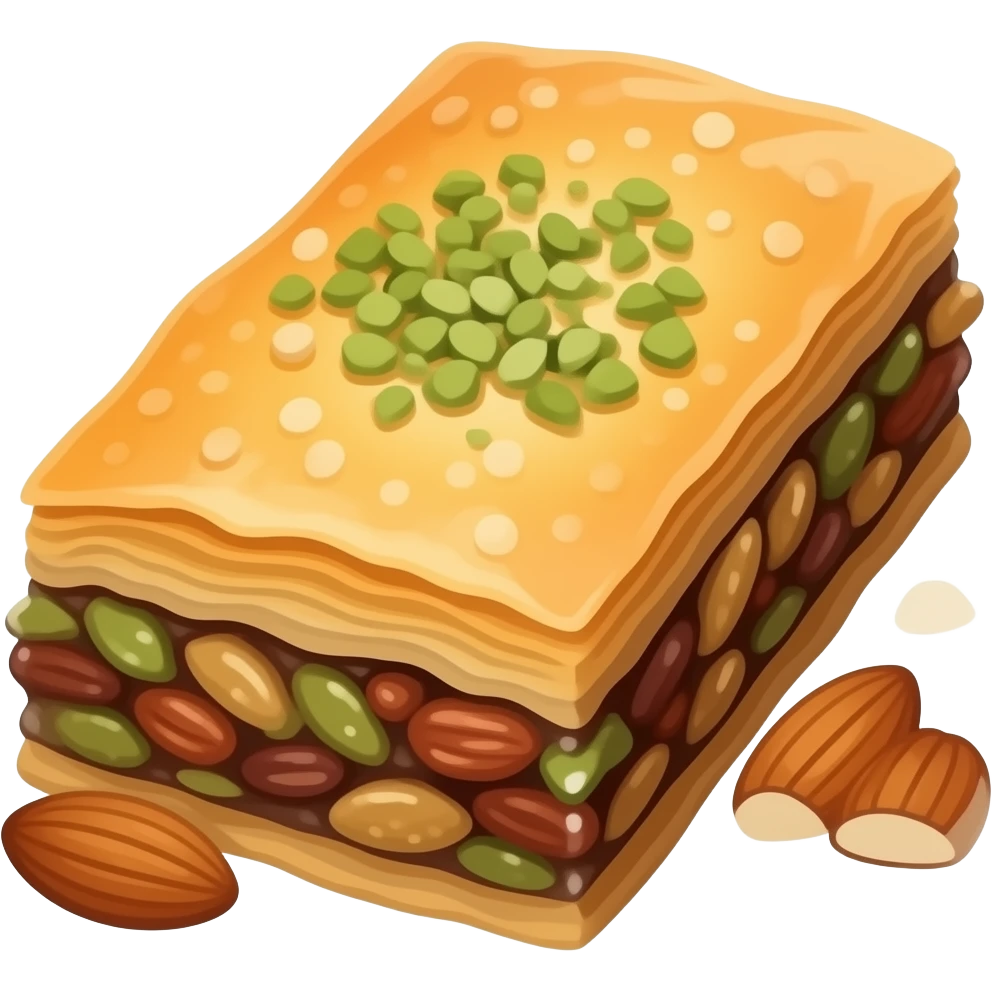 пахлава восточная с орехами emoji