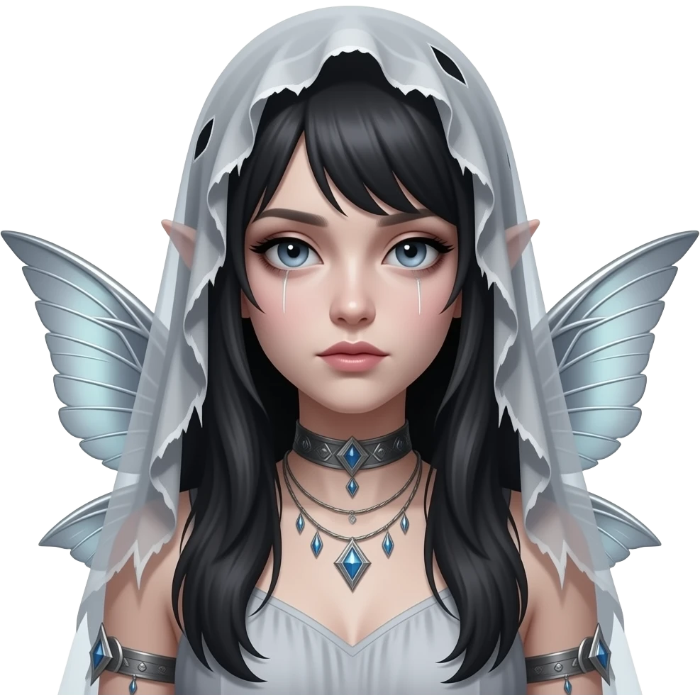 gloomy fairy lady emoji